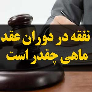 نفقه در دوران عقد ماهی چقدر است